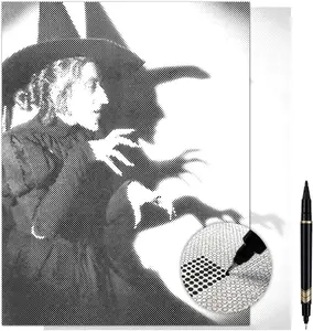 Wicked Witch of the West Dot Painting Kit for Adults — 13×17 Canvas with Dual-Tip Marker