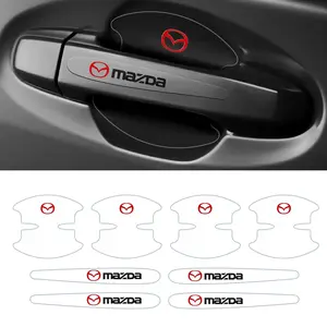 Transparent Car Door Handle Sticker, Car Door Trim Sticker, Bowl Protector Decal for Mazda Cx-5, Cx-30, Mazda3, Mazda6, Cx-3, Cx-9, Mx-5, Atenza Models