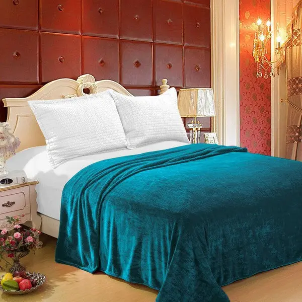 Turquoise Dream Plush Bed Blanket