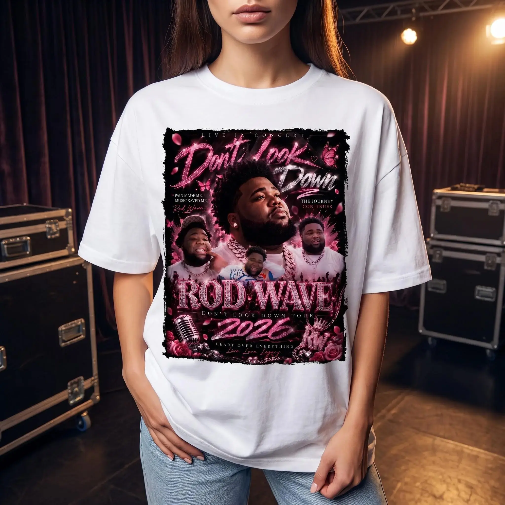 Rod Wave Dont Look Down Tour 2026 Shirt, Vintage Rap Tee Graphic Bundle, Rod Wave T-shirt Design, Retro Rnb Sublimation Shirt