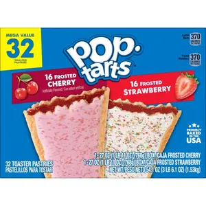 Toaster Pastries, Breakfast Foods, Kids Snacks, Variety Pack, 54.1oz Box (32 Pop-Tarts) Toaster Pastries, Breakfast Foods, Kids Snacks, Variety Pack, 54.1oz Box (32 Pop-Tarts)