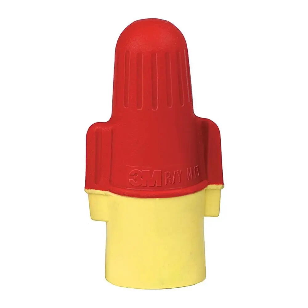 3M R/Y+JUG Performance Plus Wire Connector Red/Yellow Flexible Steel Spring Connectors Copper CSA Certified UL Listed Jug 22-8 AWG (7000058824) (500 Pack)