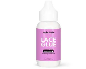 Dolahair Extreme Hold Lace Glue for Wigs, Waterproof, Invisible Bonding, 1.3 Ounce
