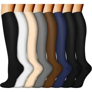 8 Pairs Compression Socks for Women & Men,Support Compression Stockings for Medical Running Athletic