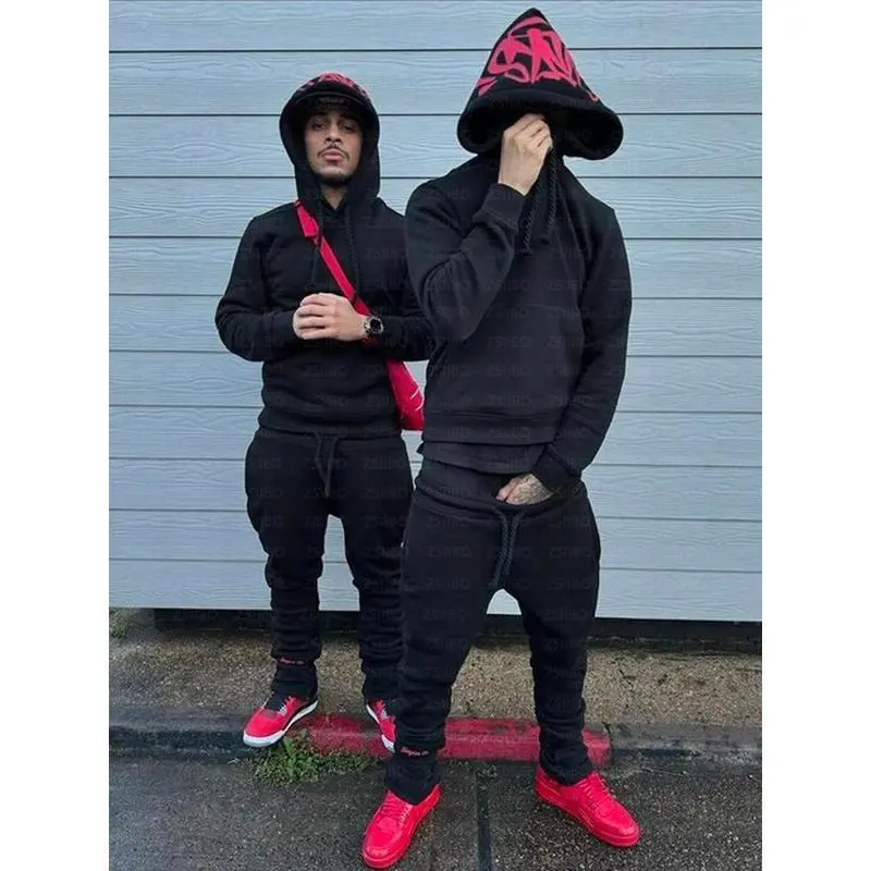 T03 Black Set Red Print