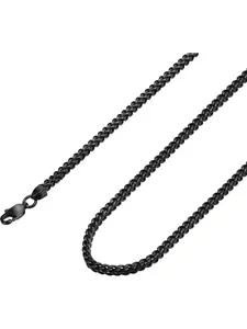 3-6mm Curb Chain Cuban Link Design Necklace for Men Women Stainless Steel Biker Punk Style 18.0-30.0 inches Silver Black Gold Tone Metal Chain Necklace