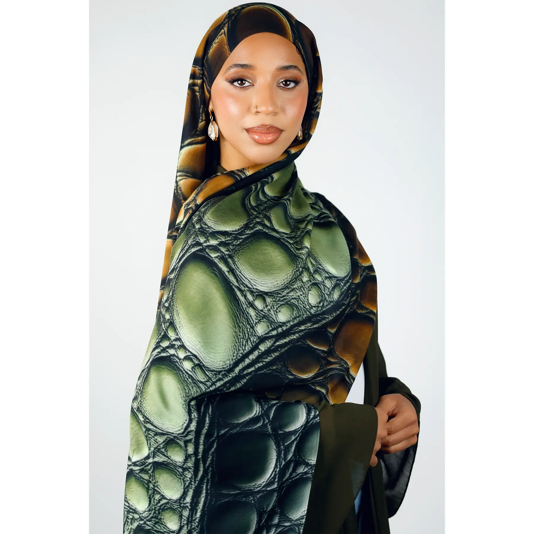 Dune Crocodile Print Modal Hijab
