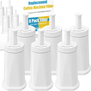 6 Pack Upgrade Water Filters Compatible with BES880 Espresso coffee Machine