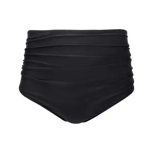 Tempt Me Women High Waisted Bikini Bottom Retro Ruched Swim Bottom Shirred Tankinis Brief