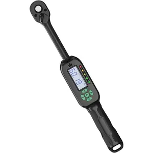 Digital Torque Wrench 5-99.5 ft-lbs./6.8-135Nm, 3/8 Inch Mini Torque Wrench Digital, 2% Torque Accuracy,  Torque Wrench with Preset Value, Buzzer and LED Notification