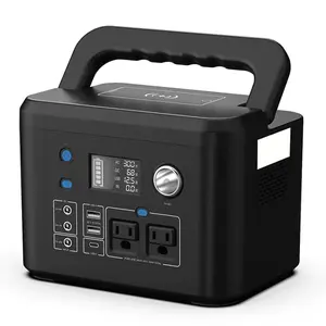 350W Portable Power Station 260Wh Camping Power Supply RV CPAP Battery Pack Solar Generator 110V AC Outlet USB Ports And Led Flashlight 70000mAh Portable Generator For Outdoor Trip Camping Traveling Hunting