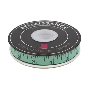 Measure Twice - Rainy Day - 5/8" Width Ribbon - by the yard
