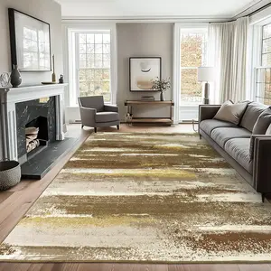 Washable Area Rugs for Living Room Large Modern Abstract Rugs Non-Slip Non-Shedding Faux Wool for Bedroom Dining Room Dorm Kids Girls Room Home Decor Aesthetic