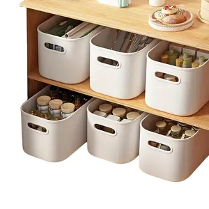 Set of 3 Large Stackable Storage Boxes with Lids, Modern Plastic Organizer Containers with Handles, Home Storage Solutions