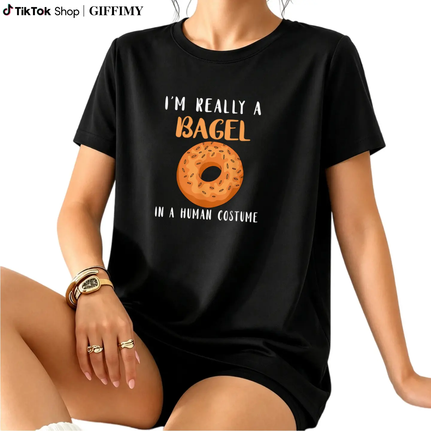 Bagels Human Costume Baker Baking Bagel Lover Bagel T-Shirt