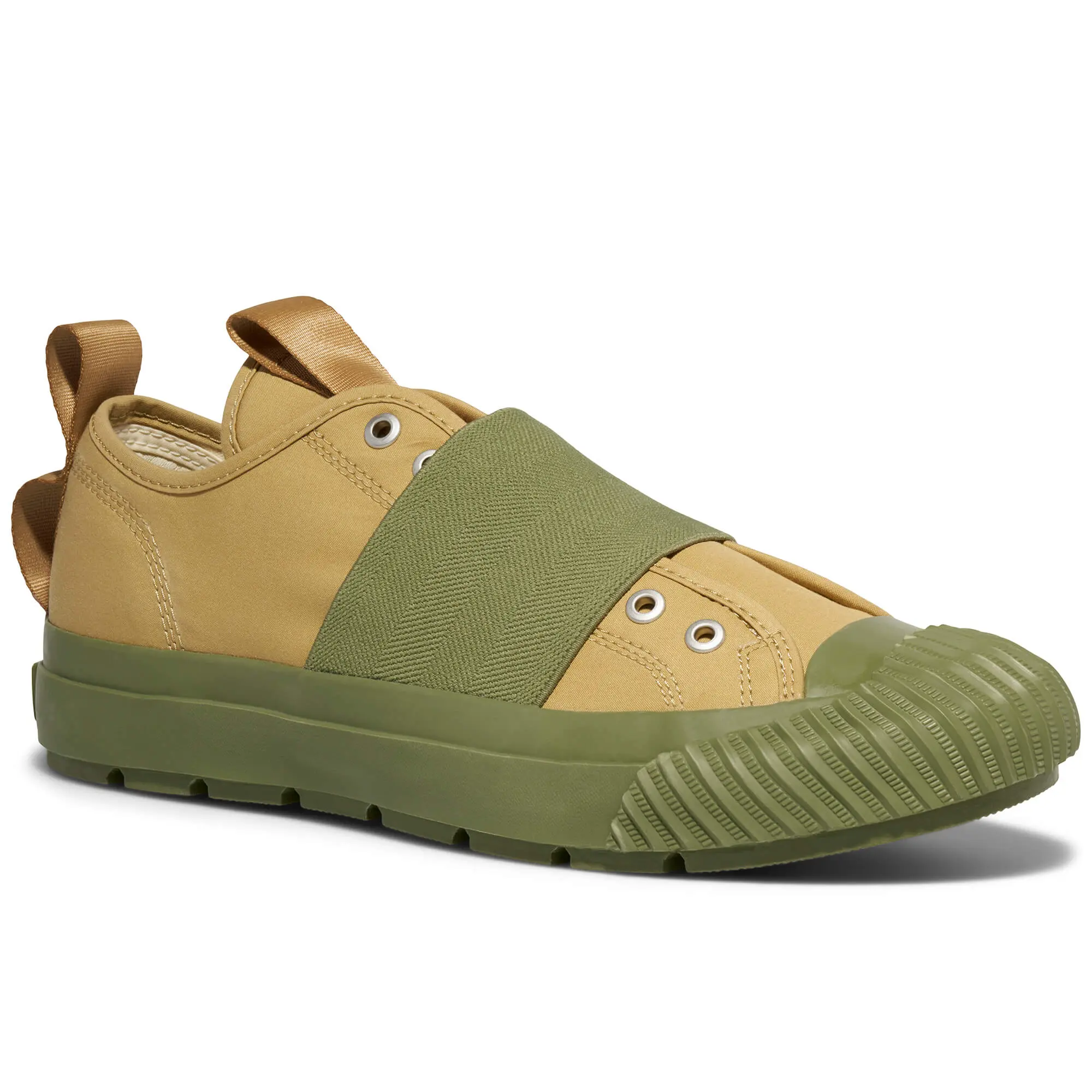Grounder Engineered Garments Low-Top Slip-On Khaki/Olive Green