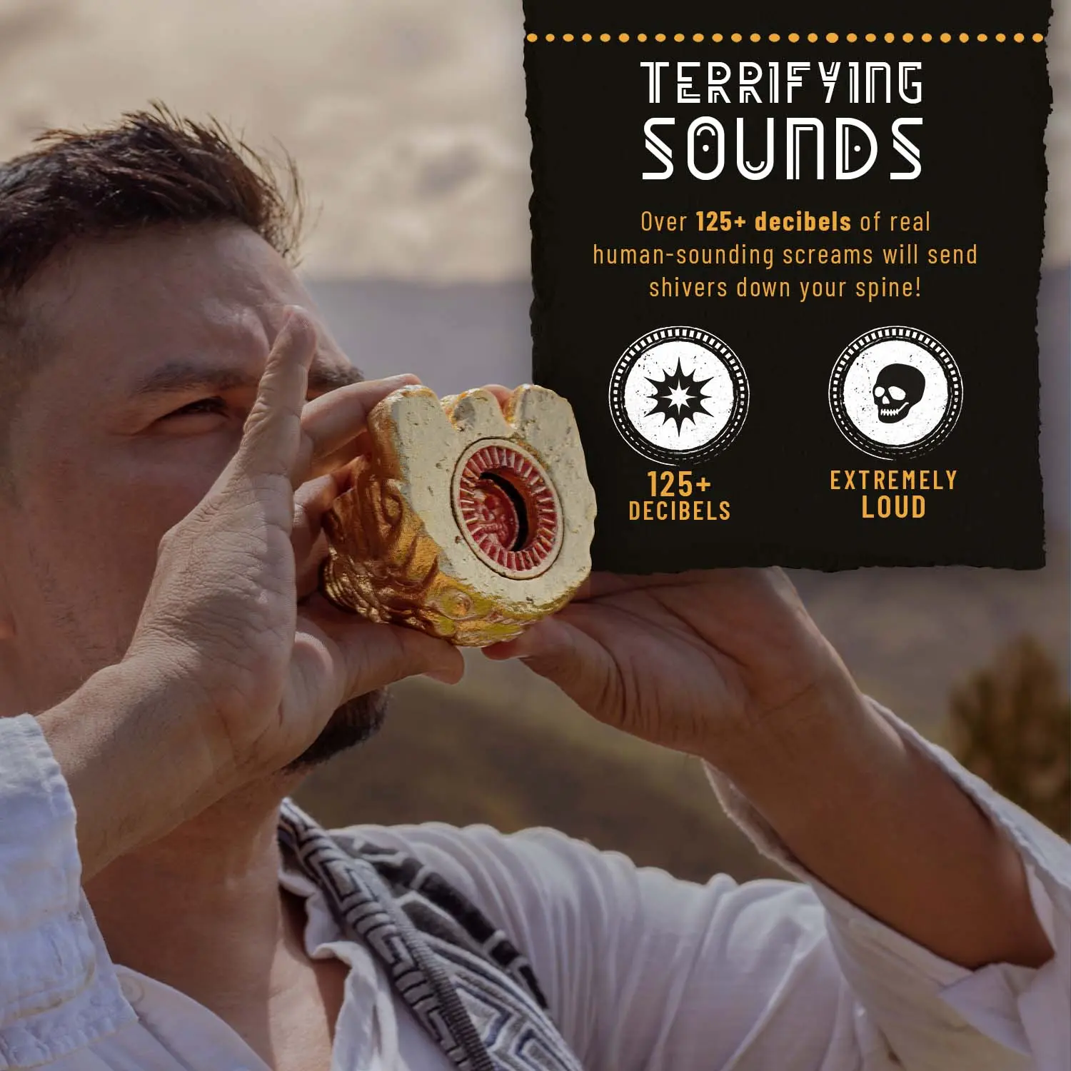 Screaming Aztec Death Whistle by ITZCOEHUA || GOLD- Loudest
