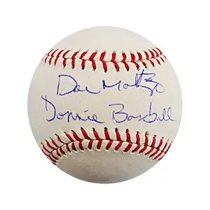 Don Mattingly New York Yankees Autographed Signed Donnie Baseball OMLB Ball (CX Auth)