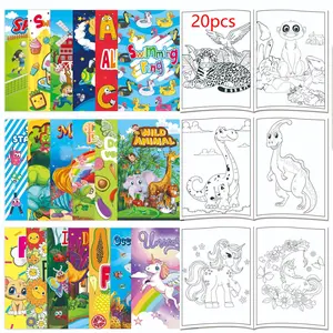 Stress - Relieving Gadgets 20pcs Kids' Coloring Books with Fun Themes, Eye Protection Paper, and Creative Inspiration for Children's Artistic Talents school opening season