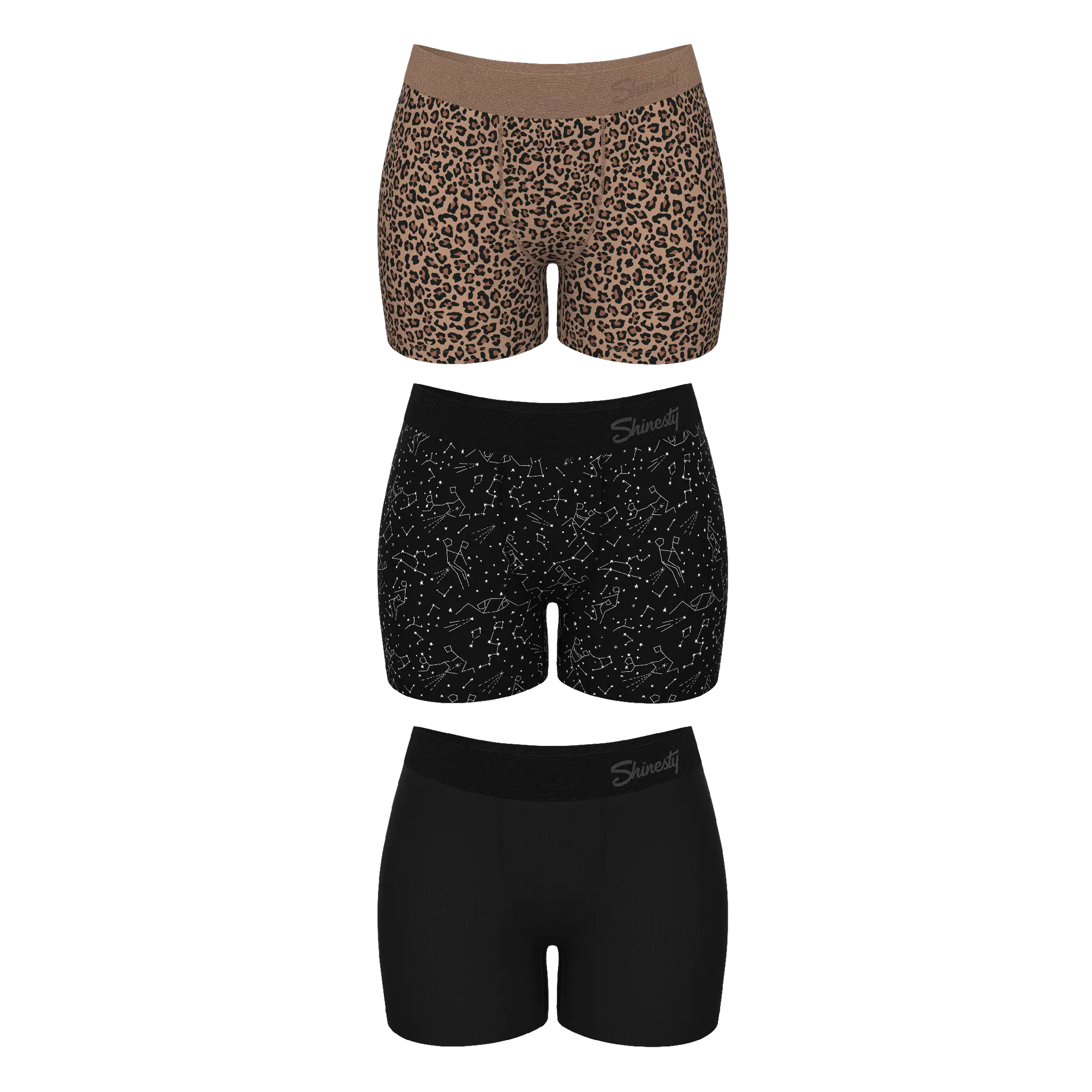 The One Of Each | Shinesty Women’s Boxers 3 Pack