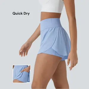 Running Shorts, High Waisted, Reflective Dots, Crossover Hem, 2-in-1 Side Pockets for Summer; Men's Long Sleeve Fishing Sun Shirt, Casual Beach Wear