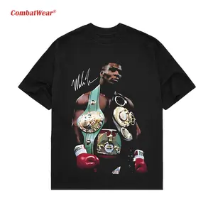 Mike Tyson T-Shirt, 90s Vintage Boxing Sport Legend Unisex Graphic Tee, Vintage Streetwear, Autographed T-Shirt Crewneck Clothing Cotton Menswear