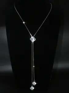 Four Leaf Clover Design Pendant Necklace for Women, Elegant Charm Necklace for Gift, Fashion All-match Accessories for Daily Wear