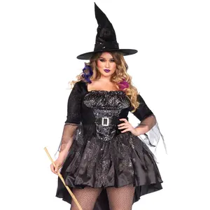 Plus Black Magic Witch Halloween Costume