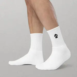 Custom Embroidered Paw Print Socks