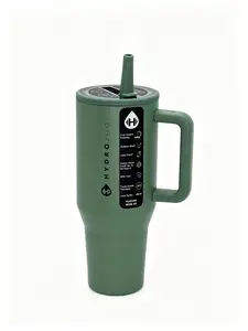 HydroJug 40oz, Portable water tumbler，Leak-Proof Water Bottle, Travel Cup, Coffee Cup, Flip Straw, Suitable For Fitness And Sports Use, Green