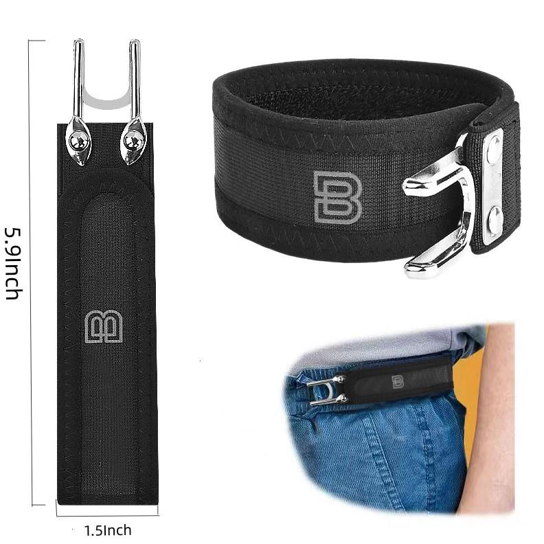 Tactical Metal Hook Elastic Belt (Unisex)  - Buckle Invisible Design | Soft Adjustable Side