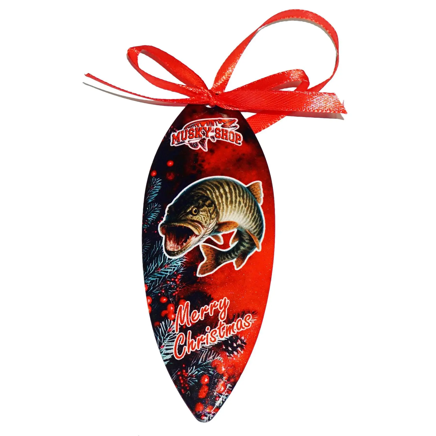 Musky Shop Christmas Tree Ornament Willow Blade