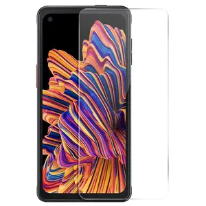 2x Nakedcellphone 9H Hard Tempered Glass Clear Screen Protector Guard [Scratch/Crack Saver] for Samsung Galaxy XCover Pro (SM-G715)