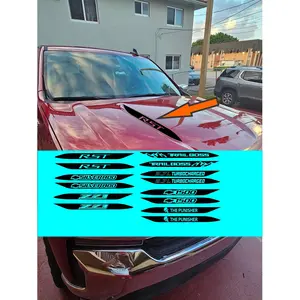 Chevy Silverado 2019-2024 Hood Spear Vinyl Decal Sticker - TRAIL BOSS,RST, Z71, Turbocharged, Punisher, 1500, Silverado Hood Truck decal