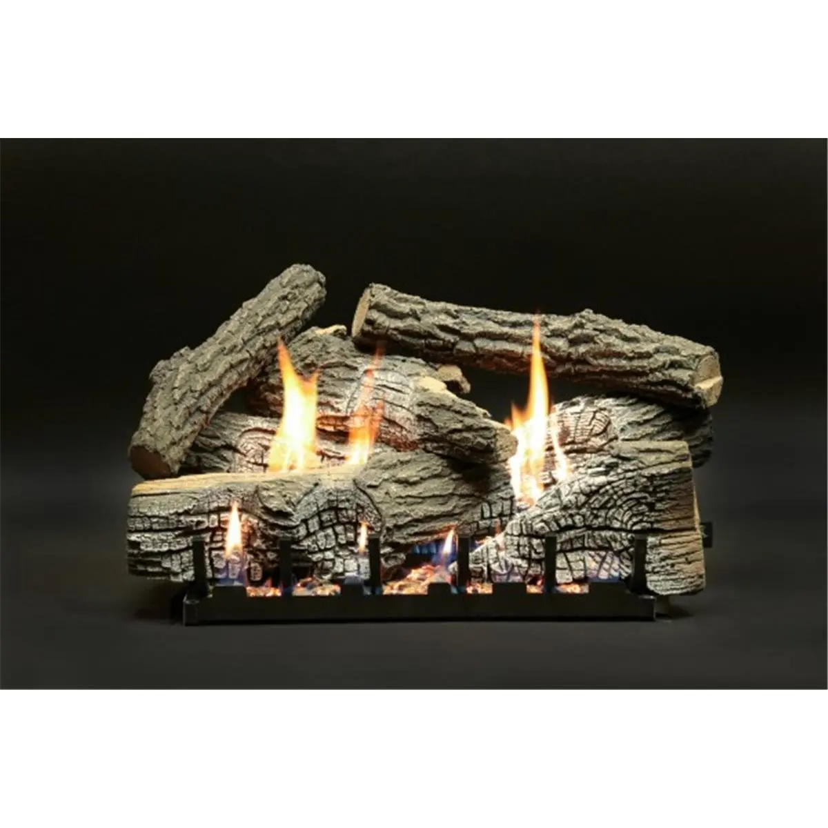 24 in. Super Stacked Wildwood Vent Free Refractory Log Set - 7 Piece