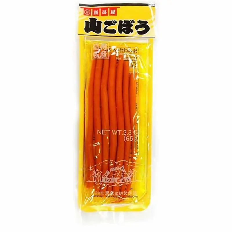 Yamagobo (Japanese Pickled Burdock Root for Sushi Roll) - Small (2.3oz, Pack of 3)