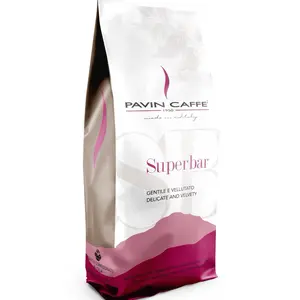 Pavin Caffè Italian Coffee Beans 1KG Superbar Medium-Dark Roast Whole Bean Delicate and Velvety Beverage