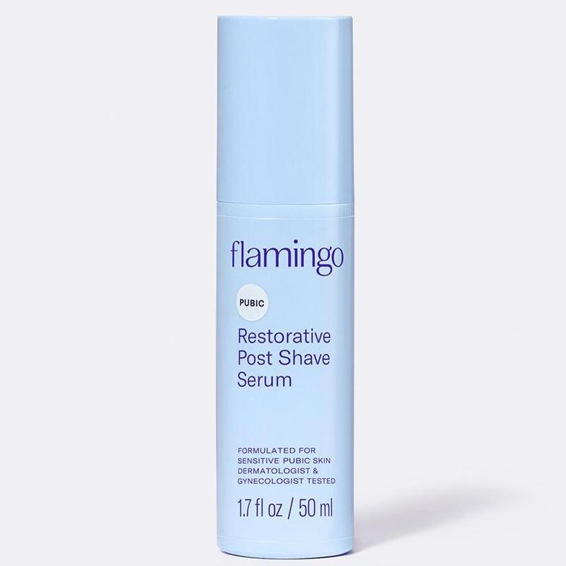 Flamingo Pubic Restorative Post Shave Serum with Oat Extract, Ceramides, and Apple Extract | Soothing, Calming Sensitive Skin | Gentle Aftershave