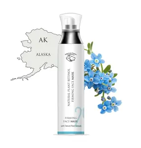 American Flower Cosmetics Vegan Firming Luminous Glowy Anti-Dark-Spot C-Vitamin Face Mask - Natural Plant Retinol, Bakuchiol, Forget-Me-Not, Azelaic Acid, Gentle Weekly Skin Repair Treatment with Macadamia, Jojoba, Argan, Walnut Oils, 4.1 fl oz, Luminous