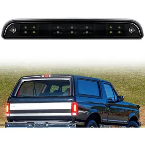 Nilight Third Brake Light Tail High Mount 3rd Stop Cargo Reverse Lights Smoked Lens Compatible with Ford F150 1994 1995 1996 F250 F350 Bronco 1992 1993 1994 1995 1996 1997 Pickup Truck Rear Cab Lamp Carlights Led Backlights Vehicle