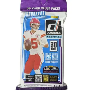 Donruss 2025 NFL Trading Cards 30-Card Value Pack with Optic Rated Rookies & Green Velocity Official Panini NFTs