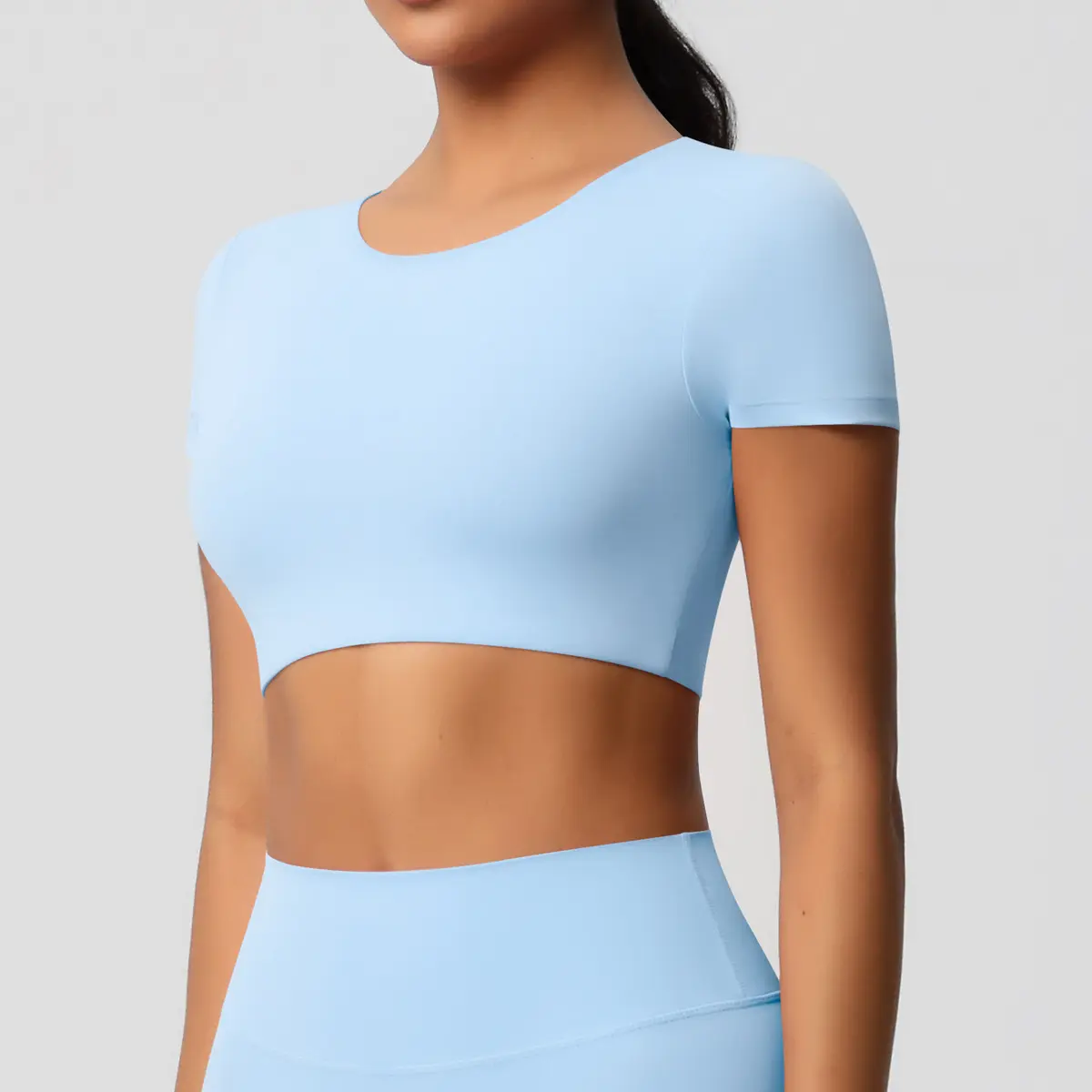 7105 Short Sleeve   Sky Blue