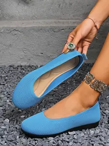 Breathable Woven Flat Loafers for Women and Comfortable Slip-On Design for Office and Casual Home Wear Slip On Shoes Rubber