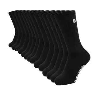 WoveeEss Multi-Pack Athletic Crew Socks | Cotton Blend, Arch Support & Flat Seam | 3/5/7 Pairs