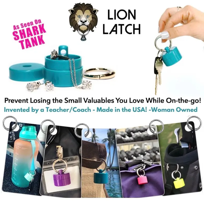 Lion Latch OFFICIAL Shark Tank - travel jewelry box - ring box - ring holder - jewelry organizer Mini Trinkets