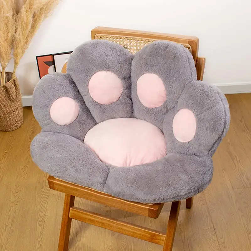 Cute Cat Paw Design Chair Cushion, Summer Soft Comfortable Seat Cushion, Modern Trendy Cozy Chair Pillow Cushion, Cozy Room Accessories