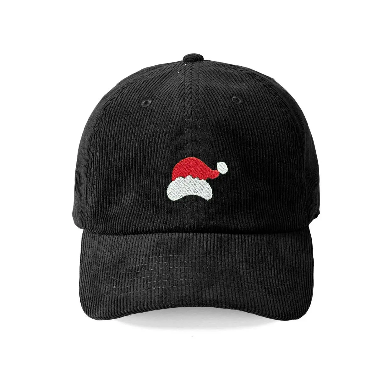 Santa Hat Embroidered Corduroy Christmas Baseball Cap for Women #M193VL-CORD-SHAT