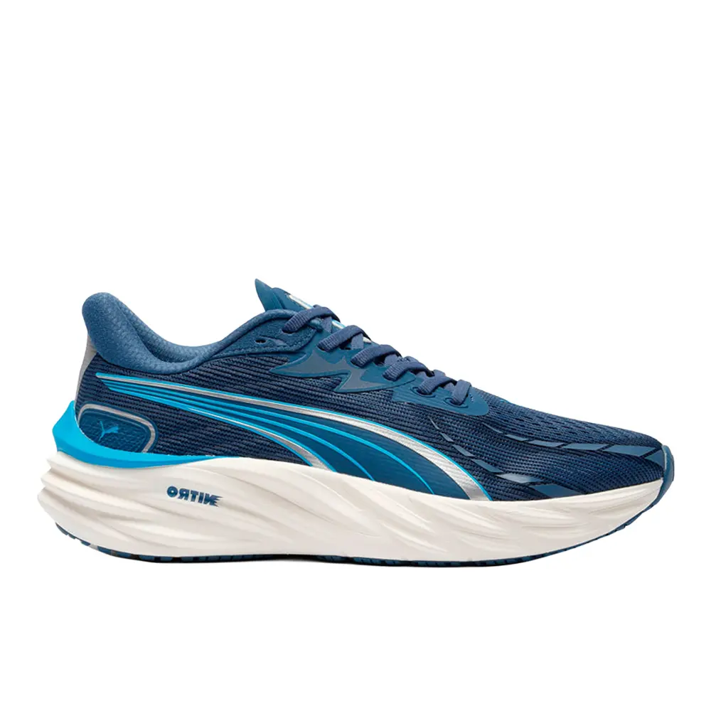PUMA Mens Velocity Nitro 4 Running Sneakers Shoes - Blue
