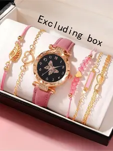 6-piece Women's Watch Fashion Watch Women's Versatile High end Women's Watch Women's Watch Set