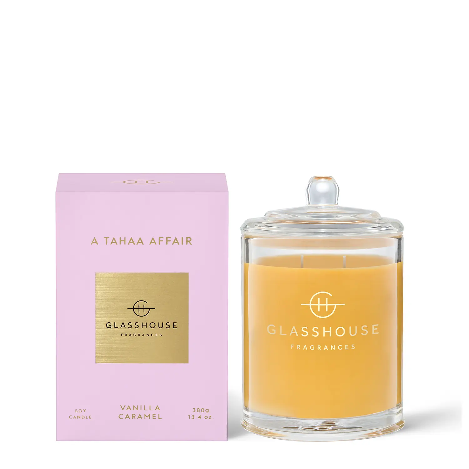 Glasshouse Fragrances A Tahaa Affair Scented Candle, Aroma Wax Home Decor Candle for Home Supplies